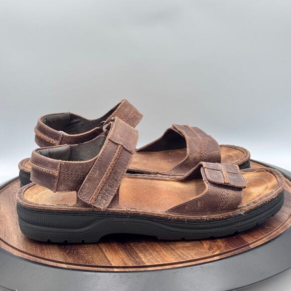 NAOT Arthur Brown Nubuck Oil Sandals Strappy Men\'s EU43/US 10-10.5 Israel main image 8